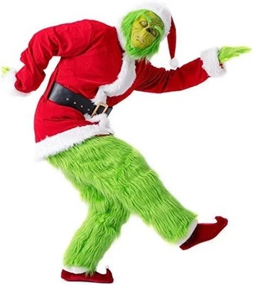 Furry Grinch 7 Piece Costume - Size: Large - USA Shipping - Complete Fit