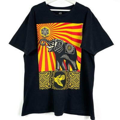 Obey T-Shirt Kurzärmliges Oberteil Gr.L Herren Skateboard Herrenshirt Logo