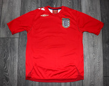 ENGLAND NATIONAL TEAM 2006-08 FOOTBALL AWAY SHIRT JERSEY VINTAGE MENS MEDIUM