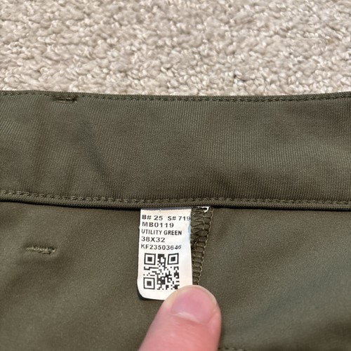 Fabletics The Only Pant Classic Fit Utility Green Pockets Size 38/30 - Picture 5 of 11