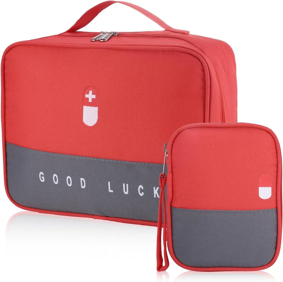 MARKE FENTAR Medikamententasche Reiseapotheke Tasche 2stk, Große Kapazität wasserdichte N