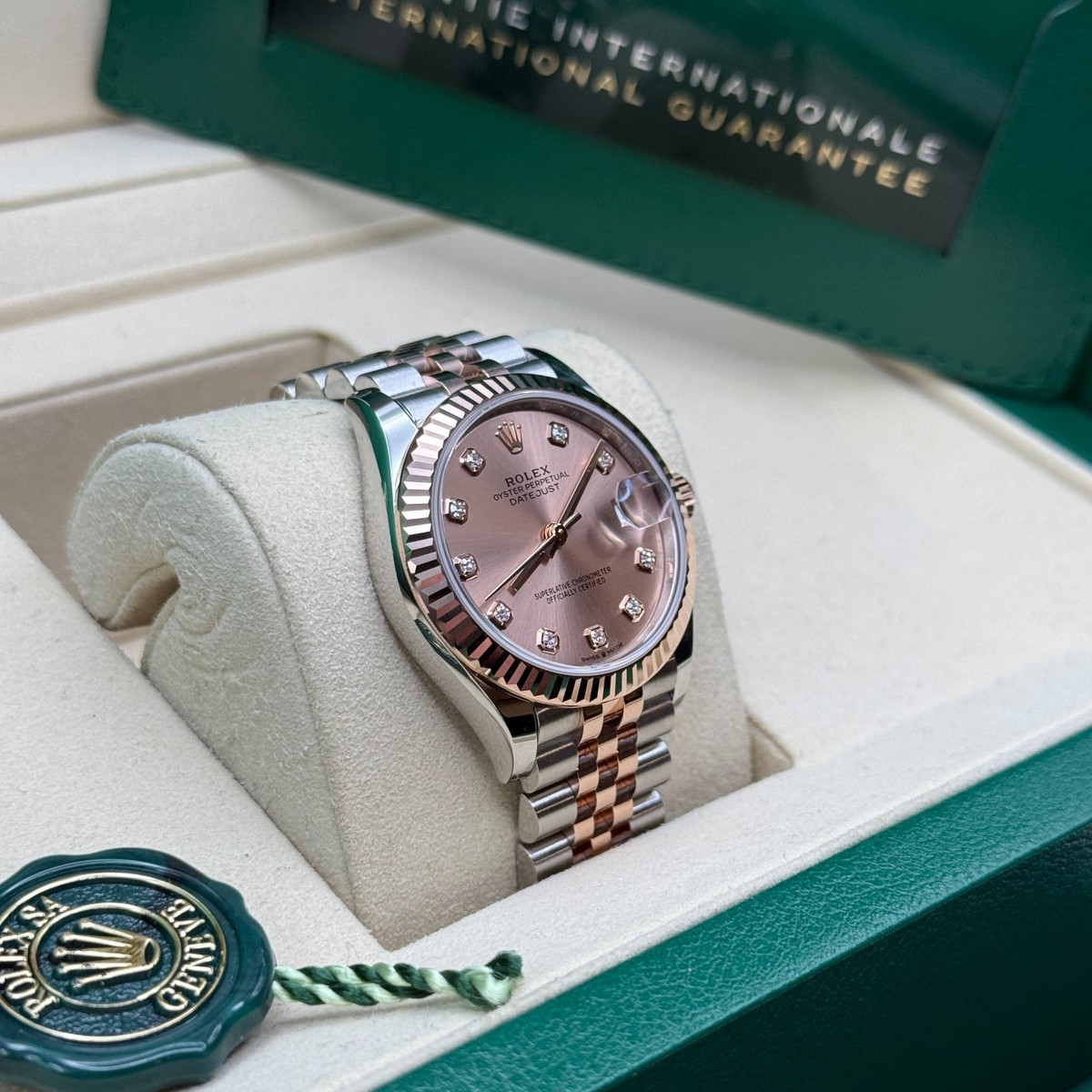 Rolex Datejust 31 NEW 2026 Rose Pink Diamond Two Tone Rose Gold