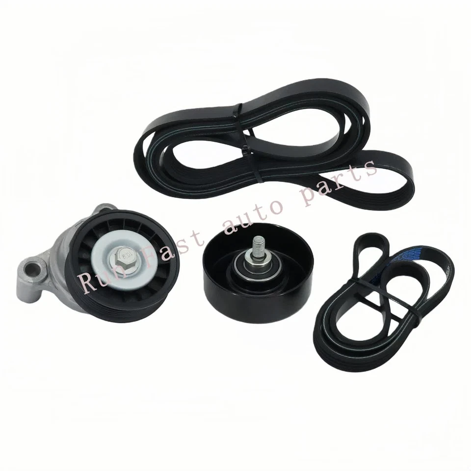 Serpentine Belt Tensioner Pulley Kit Fit Chevrolet Silverado 1500 2009-2013 Foto 2 de 4