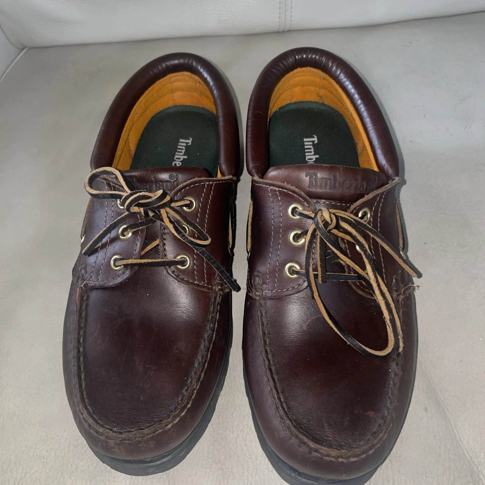 Mocassini da barca Timberland marroni slip on taglia 9 5 uomo