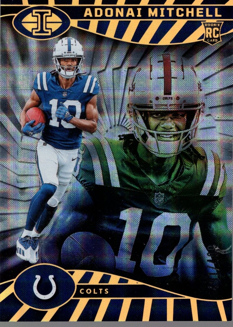 2024 Panini Illusions Trophy Collection Mirrored #36 Adonai Mitchell /499 - FB