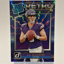 2024 Panini Donruss - Rated Rookie Retro J.J. McCarthy #2 (RC) Vikings