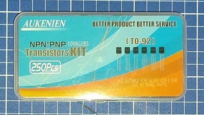AUKENIEN BJT Transistor Transistoren Sortimentssatz 10 Werte 250 Stück NPN PNP