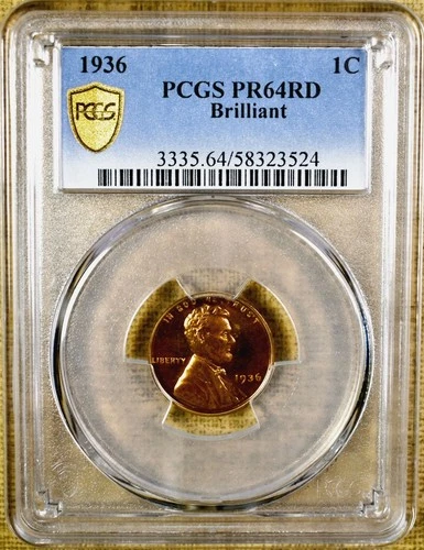 1936-P Lincoln Wheat Cent Proof — photo from another recent sale
