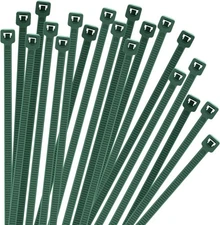 6 Inch Garden Green Zip Tie 1000 PCS, 18 Lbs - Small to Medium Zip Tie, Nylon