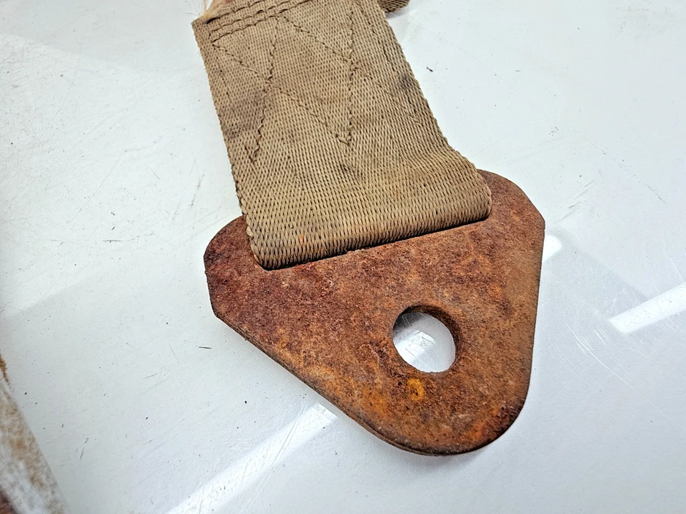 OEM 1955 - 1986 Kaiser Jeep CJ5 CJ6 Seat Lap Belt & Buckle CJ C42-17 - Image 4 of 4