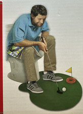 HOLIDAY TIME Toilet Golf Game, Gag Gift