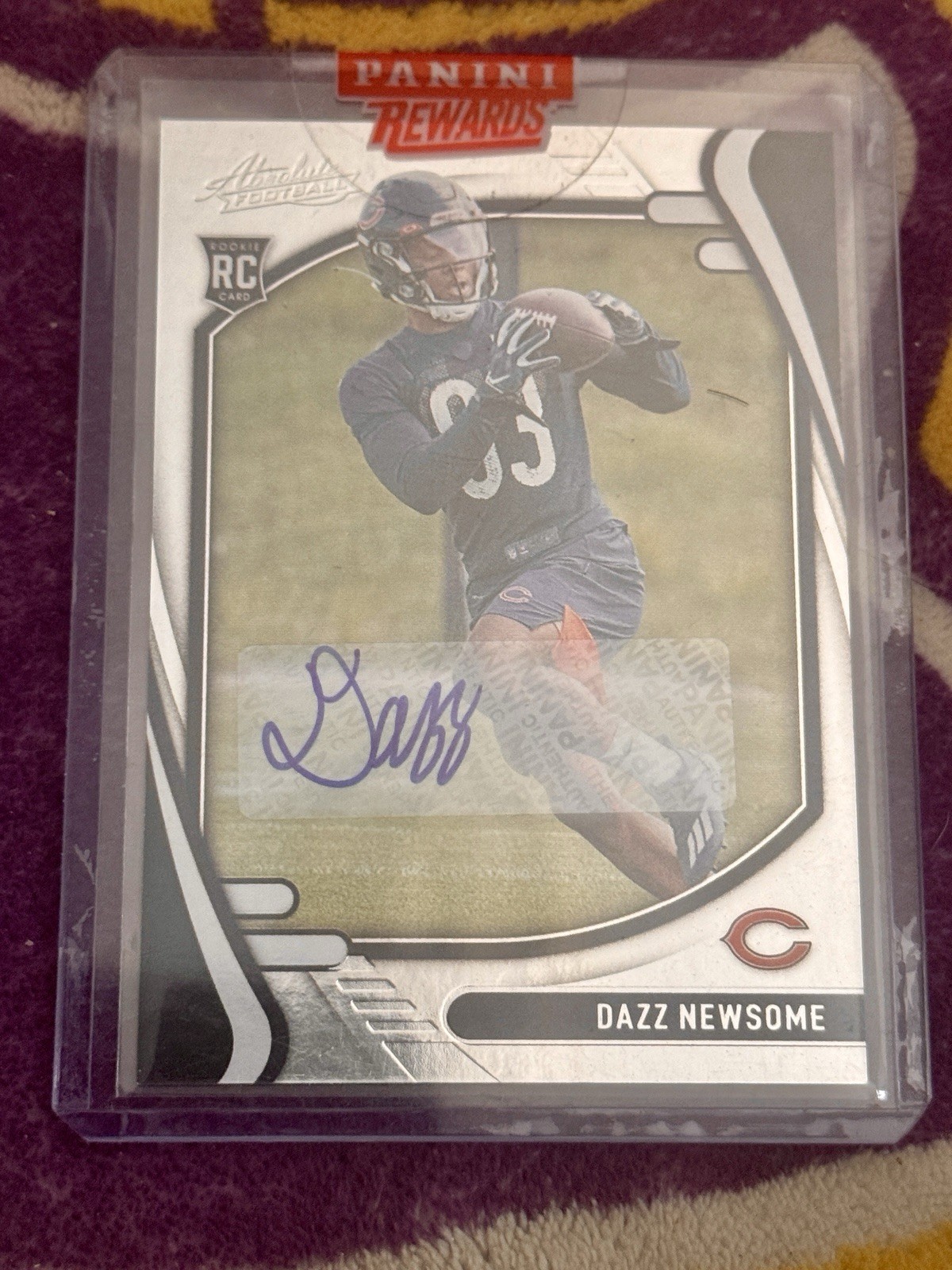 Dazz Newsome Panini Absolute #184 Signature