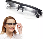 Dial Adjustable Glasses Variable Focus For Reading Distance Vision Eyeglasses US