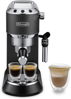 Delonghi Dedica EC685B Espresso Siebträgermaschine 1L Tank Milchaufschäumer Schw