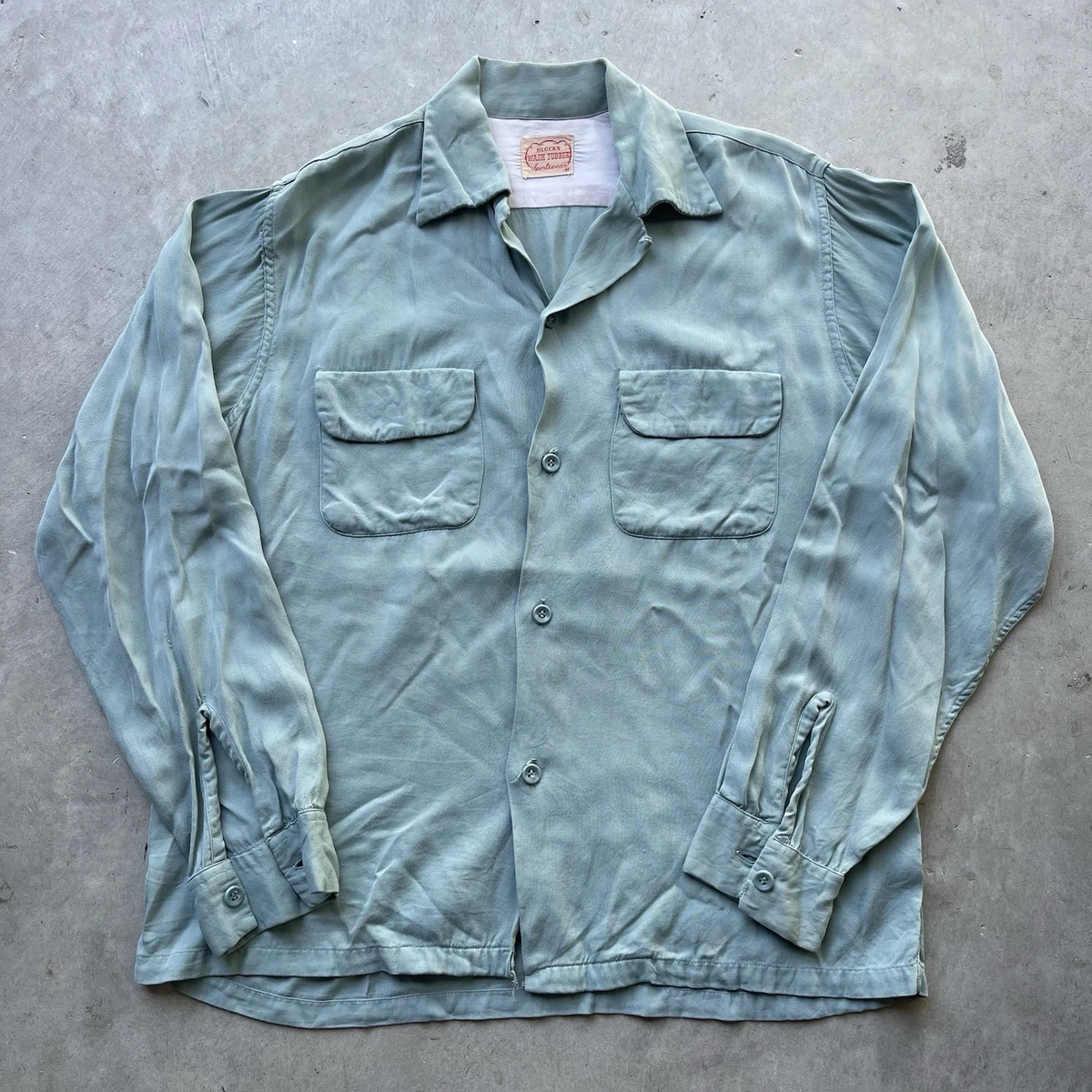 Gabardine 1940s Vintage Casual Shirts for Men for sale | eBay