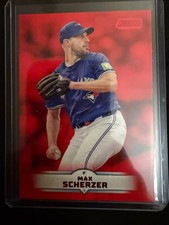 Max Scherzer 2025 Stadium Club Red Foil #136 - Toronto Blue Jays