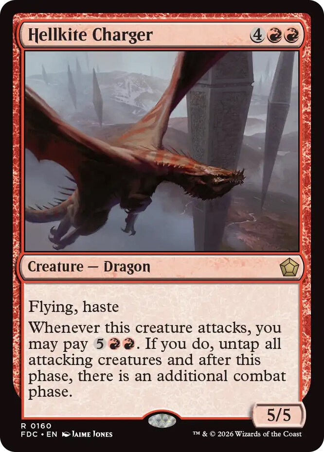 x1 Hellkite Charger R MTG Commander: Foundations M/NM, English