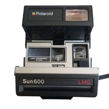 Vintage Polaroid Sun 600 LMS Instant Film Camera Works EXCELLENT CONDITION