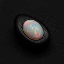 Natural 5.70 CT Oval AAA Ethiopian Multi Fire Welo Opal Cabochon Loose Gemstone