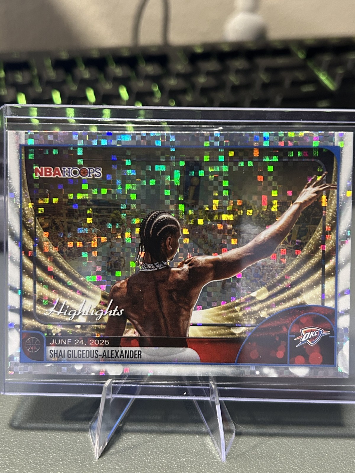2025-26 Topps NBA Hoops Highlights Shai Gilgeous-Alexander Pixel Burst #268