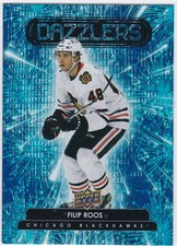 2022-23 Upper Deck #DZ-70 Filip Roos Blue Dazzlers Chicago Blackhawks