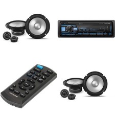 Alpine UTE-73BT, RUE-4360 Remote with 2 Pairs Alpine S2-S65C Type S 6.5" Comp...