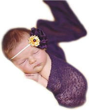 Newborn Photography Props Wrap Stretch Long Ripple Blanket Yarn Baby Photo Props