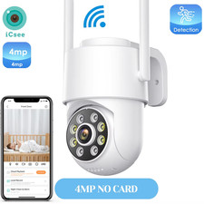 8MP 4K Outdoors Wifi Camera Dual Lens Security PTZ IP Camera 5X Digital Zoom Len