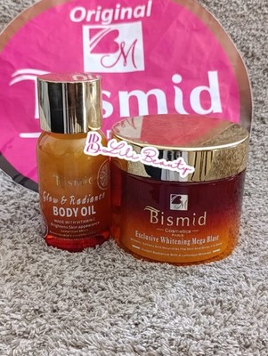 BISMID MEGA BLAST & BISMID GLOW & RADIANCE BODY OIL BISMID WHITENING VITAMIN C