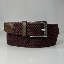 Gelante Brown Stretchy Web Belt - Men's Size 34