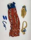 Vintage Barbie Growin’ Pretty Hair Outfit Dress Hair Accessories