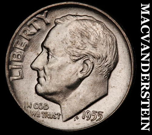 1955 Roosevelt Dime- Silver Choice Gem Brilliant Uncirculated Luster #i8442