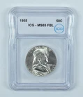 1955 Franklin Half Dollar MS65 FBL ICG *4805