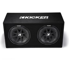 Kicker 43DC122 Dual Comp 12 Inch Vented Sub Enclosure 2 Ohm RoHS Compliant