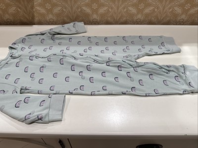Next Baby Girl Size 9-12 Months Green Rainbow One Piece Sleepwear