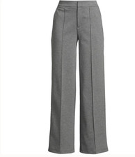 Lands' End Women's Ponte Pintuck Wide Leg Pants
