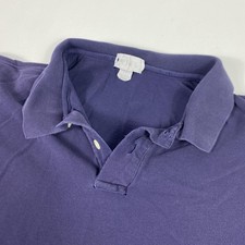 J Crew Oarsman Polo Shirt Mens XL Blue Short Sleeve Collared Casual Golf