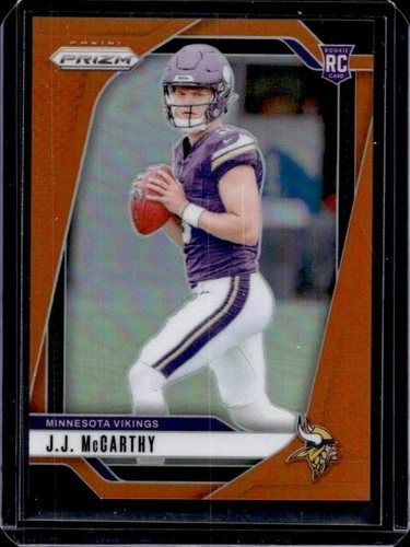 2024 Panini Prizm JJ McCarthy RC Orange Rookie #/249 Vikings