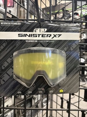 509 Sinister X7 Ignite S1 Duel Lens Anti Fog Scratch   Yellow HCS Tint