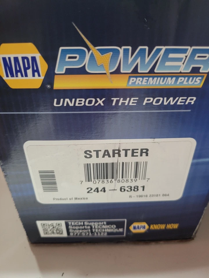 ARRANCADOR NAPA PREMIUM REMAN 244-6381 para Chrysler Dodge Jeep Ram 200 Avenger 3,6 L Foto 2 de 2