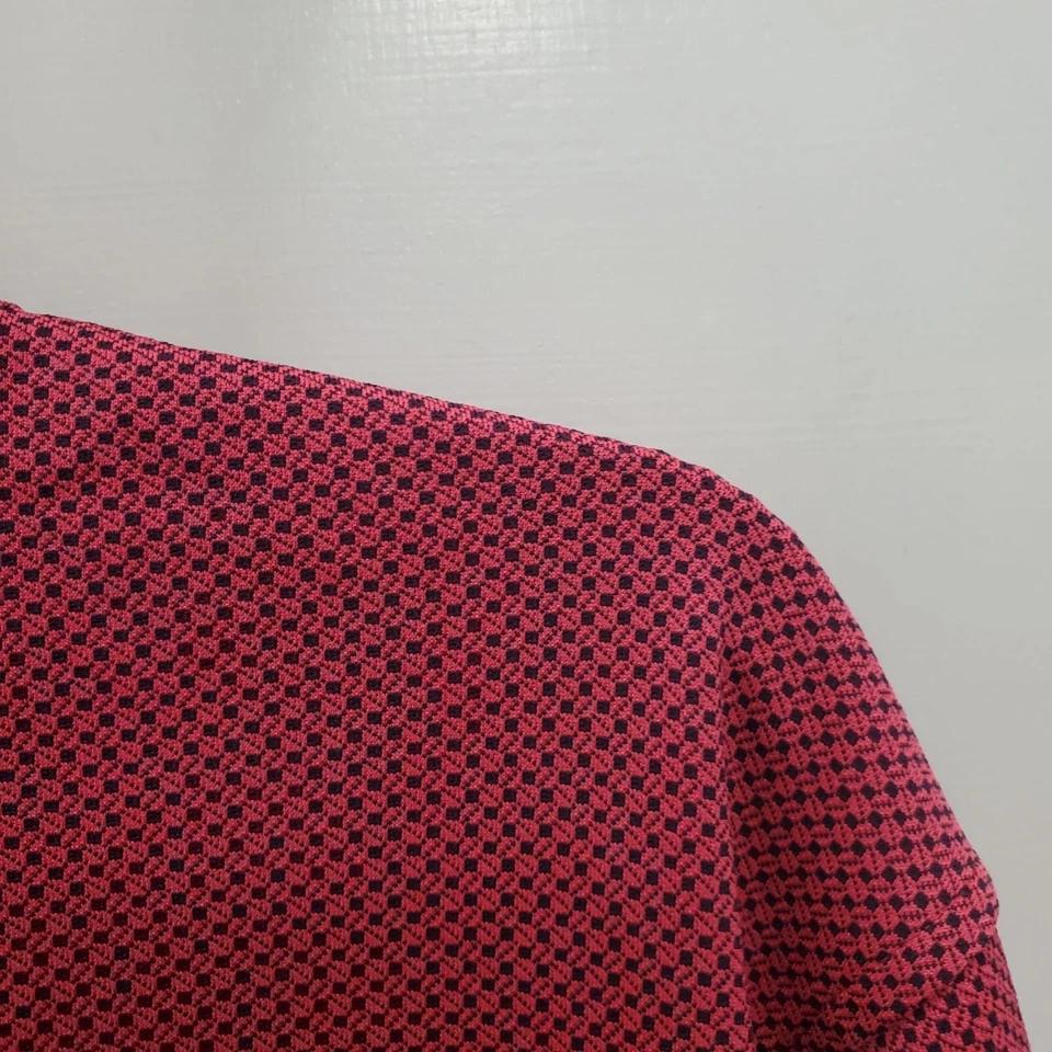 Cleveland Classics Raven Verado Men's Vintage Red Black Diamond Golf Polo L - Image 2 of 4