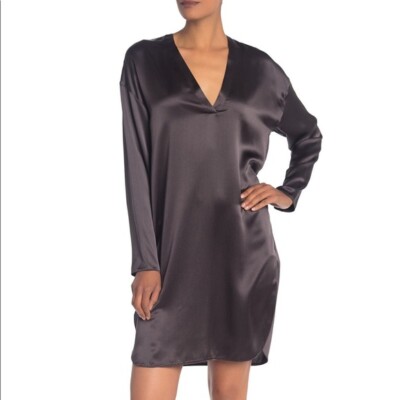 deep v neck tunic dress SAFUNY Women's Deep V Neck Short Sleeve Sheer Tunic Dress Pullover Lightweight Beach Vacation Casual Dress Purple XXL