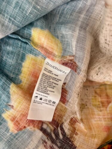 Zimmermann 'Shelly Spliced' linen shorts - size 2 - Picture 6 of 7