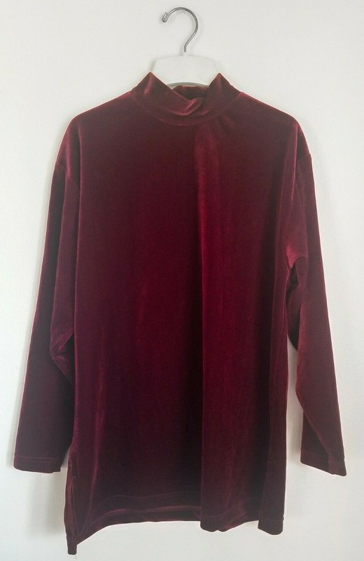 bechamel womens mock neck top,!