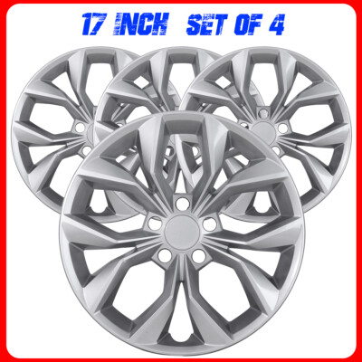 17'' Set of 4 Wheel Covers Snap On Full Hub Caps fit for 2023-2025 HONDA CR-V LX