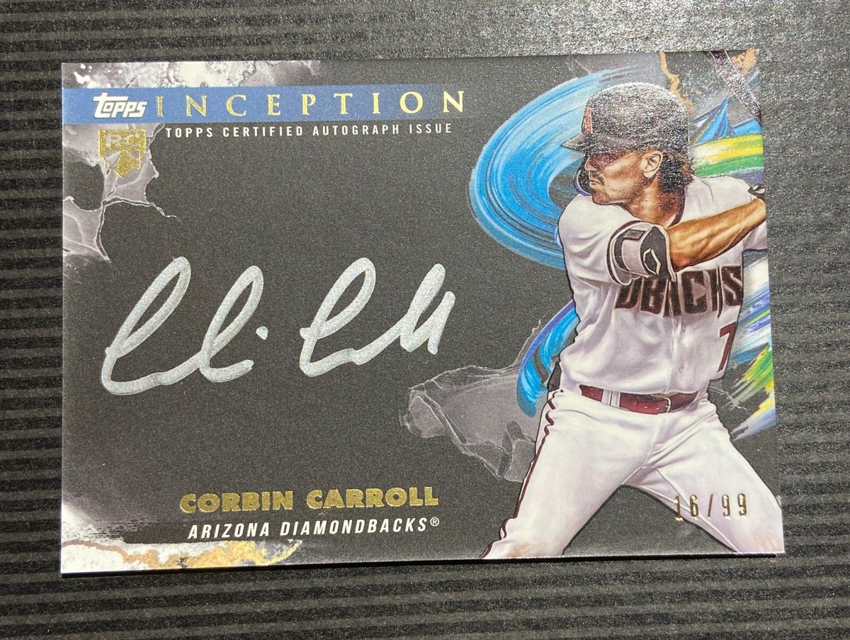 2023 Topps Inception Corbin Carroll Silver Signings Silver Ink on