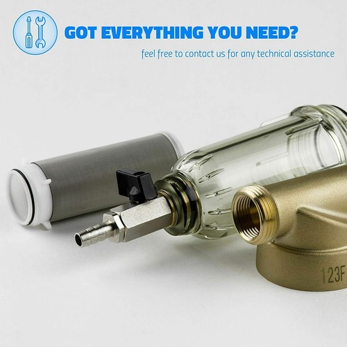 Water Pre-Filter System/Whole House Spin Down Sediment Water Filter - 50 Micron - Picture 4 of 11