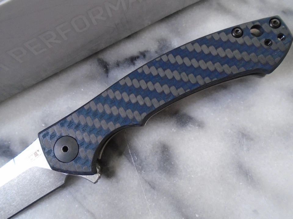Zero Tolerance Sinkevich Pocket Knife 0450BLUCF Titanium Magnacut 3.25" Blade - Image 4 of 4