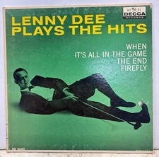 Lenny Dee Plays the Hits Jukebox Compact 33 COVER ONLY DECCA Records