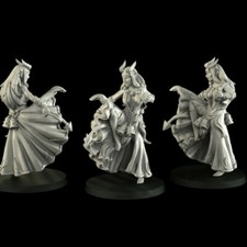 Tiefling Monk Crosslances Miniatures 3D Print...